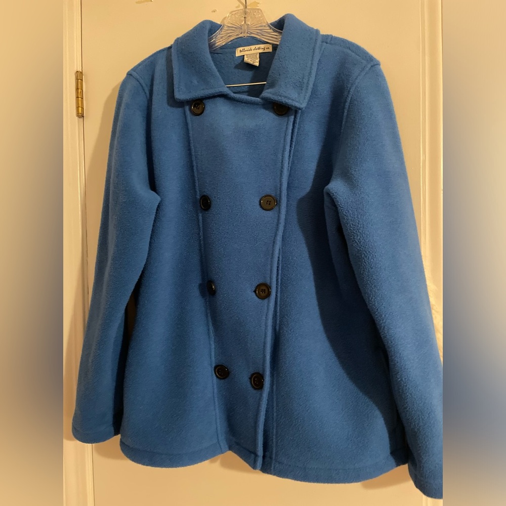 Fleece button jacket. Telluride clothing.